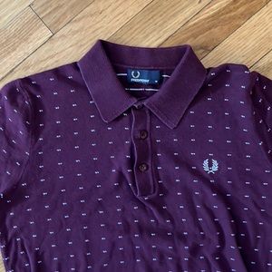 Burgundy Fred Perry polo